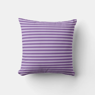 Coussin à rayures violettes