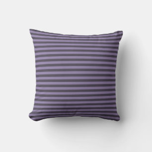 Coussin à rayures violettes