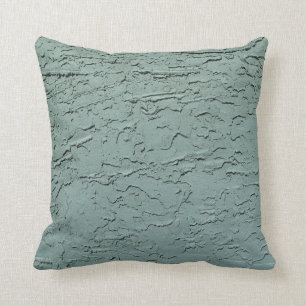 Coussin à texture verte bleue