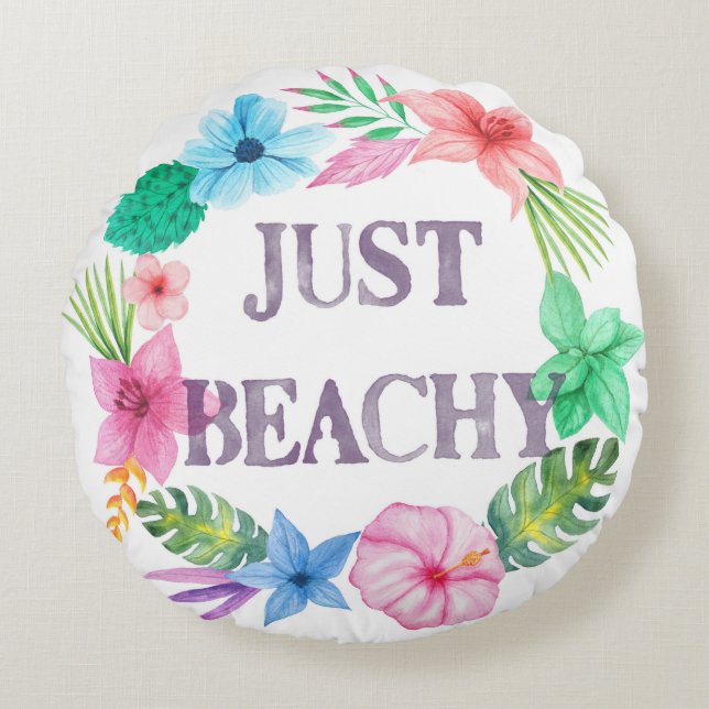 Coussin à thème tropical pour Beach House Florida  (Devant)