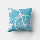 Coussin à vélo bleu et blanc (Verso)
