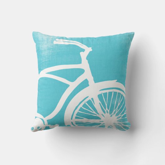 Coussin à vélo bleu et blanc (Verso)