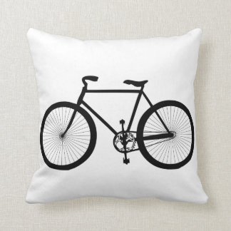 Coussin à vélo noir et blanc