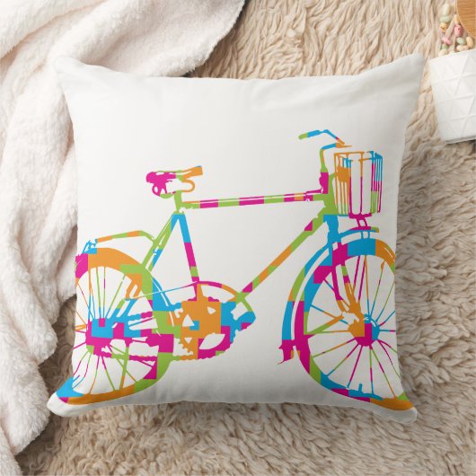 Coussin à vélo rose et bleu corail vert (Couverture)