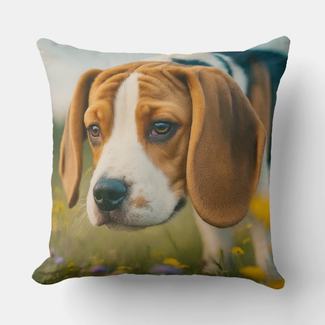 Coussin à visage confortable et chien - Parfait po (Recto)
