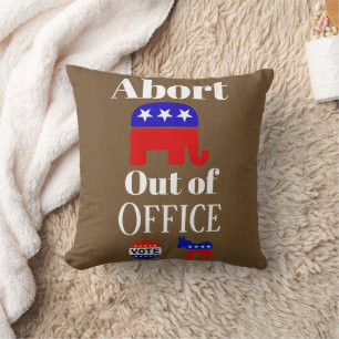 Coussin Abandonner le pilote GOP hors du bureau Jeter l'or