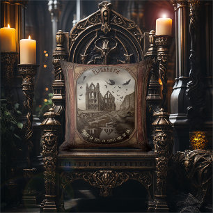 Coussin Abbaye vintage de Vampire Romantique Dracula gothi