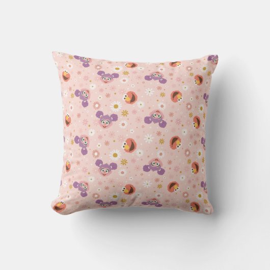 Coussin Abby Cadabby & Elmo | Motif de la forêt (Recto)