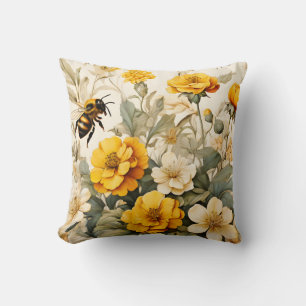 Coussin Abee vintage au miel dans les botaniques