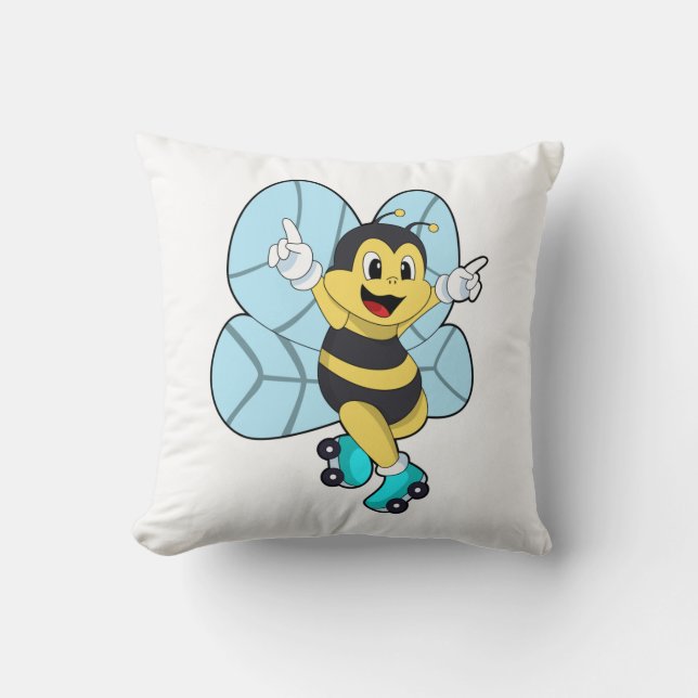 Coussin Abeille à roulettes (Recto)