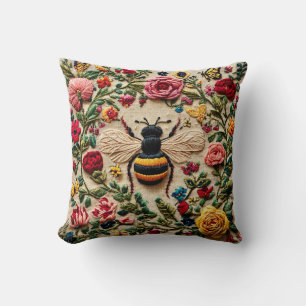 Coussin Abeille Brodee