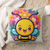 Coussin Abeille de dessin animé adorable (Couverture)