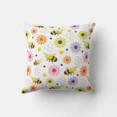 Coussin Abeille & Fleurs (Verso)