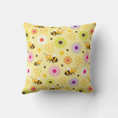 Coussin Abeille & Fleurs (Verso)