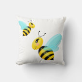Coussin abeille heureuse (Recto)