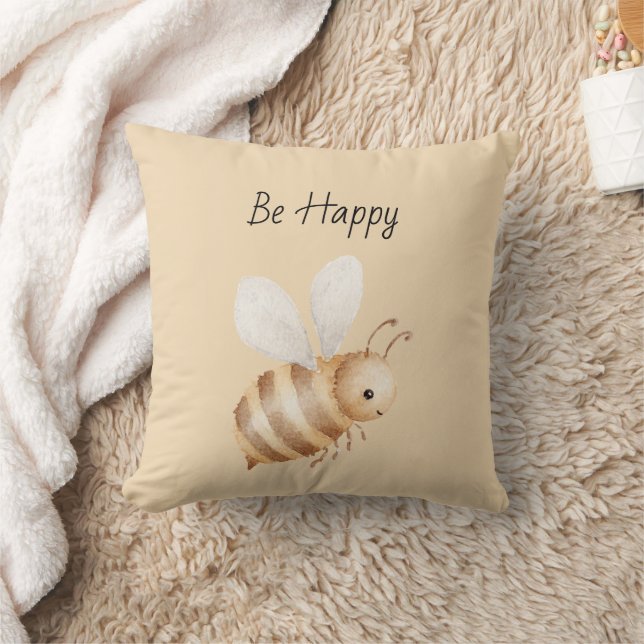Coussin Abeille Heureuse (Couverture)