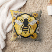Coussin Abeille Humble sur Création de Rayon de Miel (Couverture)