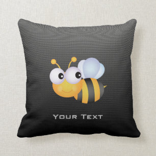 Coussin Abeille mignonne ; Lisse