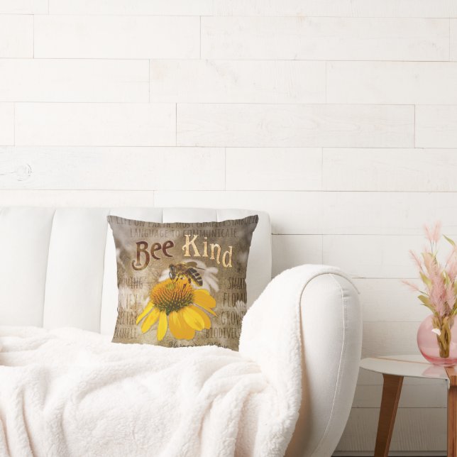 Coussin Abeille - Nature Harmonieuse (Canapé)