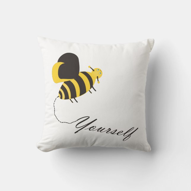 Coussin Abeille toi-même (Recto)