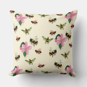 Coussin  Abeilles et bourdons 