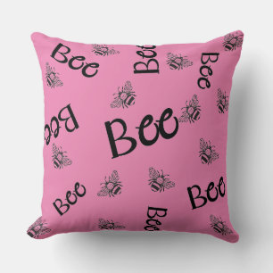 Coussin abeilles volant partout selon des motifs