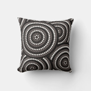 Coussin Aboriginal dot painting