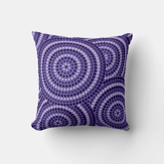 Coussin Aboriginal dot painting (Recto)