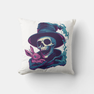 Coussin Abra-Cadabra Bones � Crâne Magique Drôle