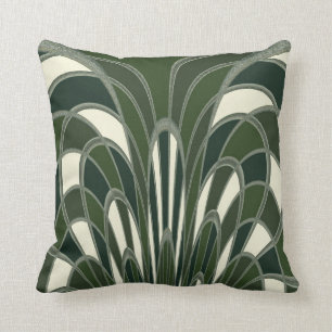 Coussin Abrégé sur champignon - forêt d'art déco