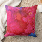 Coussin Abrégé sur chaud contemporain de rose choquant (Couverture)