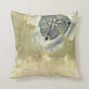 Coussin Abrégé sur Flowerhead avec la texture vitrée