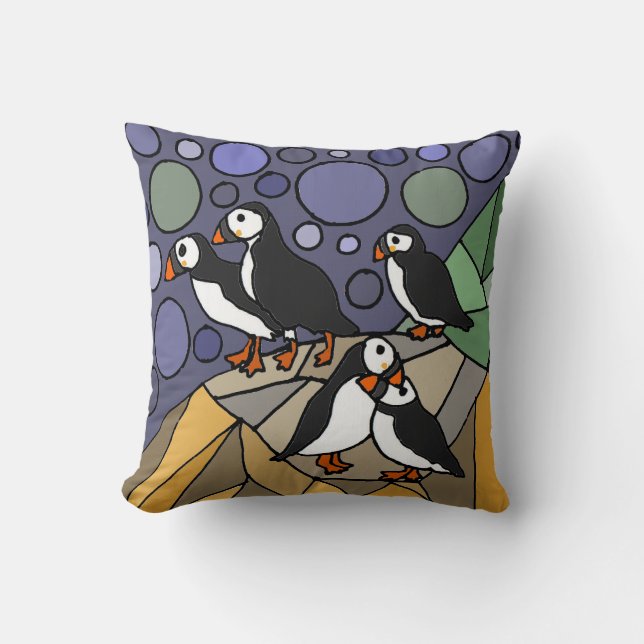 Coussin Abrégé sur impressionnant art d'oiseaux de (Recto)