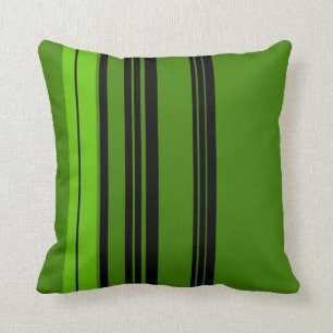 Coussin Abrégé sur vert et noir conception d'art de
