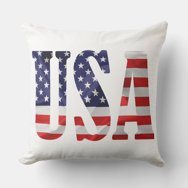 Coussin Abréviation des États-Unis (Recto)