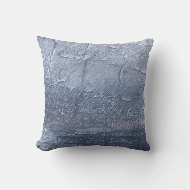 Coussin Abréviation gris-bleu (Recto)