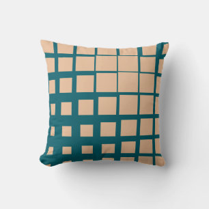Coussin Abstra Carreaux Déconstruits Terracotta pêche mode