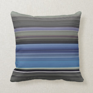 Coussin Abstract #1: Blue and grey
