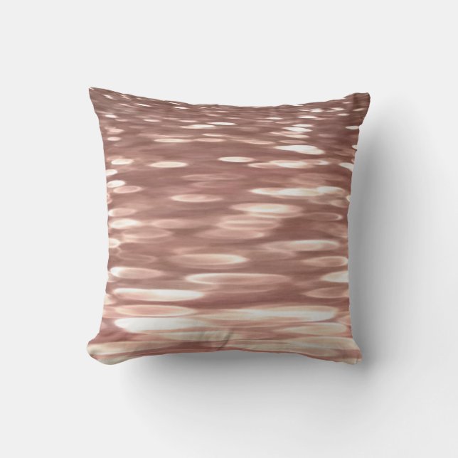 Coussin Abstract #3: Copper Rose Gold (Recto)