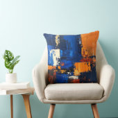 Coussin Abstract Expressionist Pillow Cover Design (Chaise)
