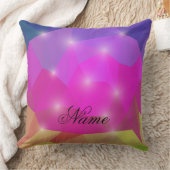 Coussin Abstract Geometric Crystal Mosaic in Pink (Couverture)