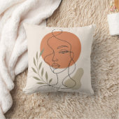 Coussin Abstract Line Art Pillow (Couverture)