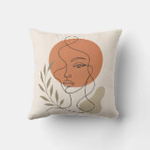 Coussin Abstract Line Art Pillow (Verso)