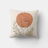 Coussin Abstract Line Art Pillow (Recto)