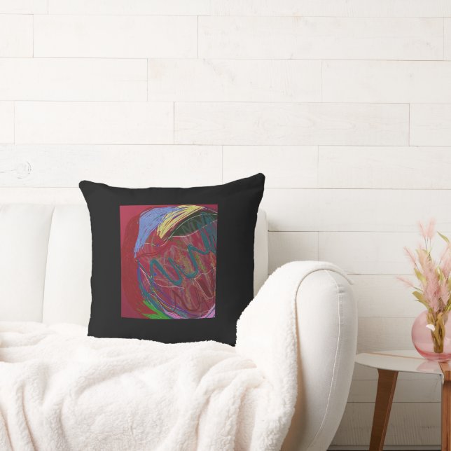 Coussin Abstract Love Throw Pillow (Canapé)