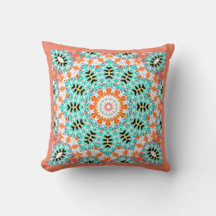 Coussin Abstract modern mosaic kaleidoscopic