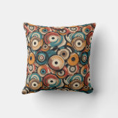 Coussin Abstract Records Throw Pillow (Verso)
