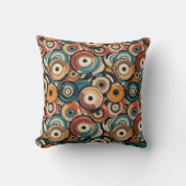 Coussin Abstract Records Throw Pillow (Recto)