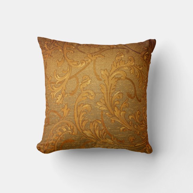 Coussin Abstract vintage floral ornament pattern (Recto)