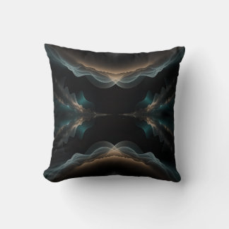 Coussin Abstract Wave Energy Throw Pillow